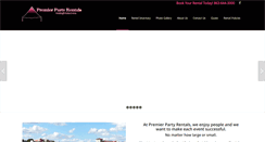 Desktop Screenshot of premierpartyonline.com