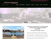 Tablet Screenshot of premierpartyonline.com